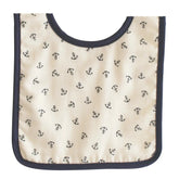 Baby Bib Navy Anchor Print - Alimrose Alimrose